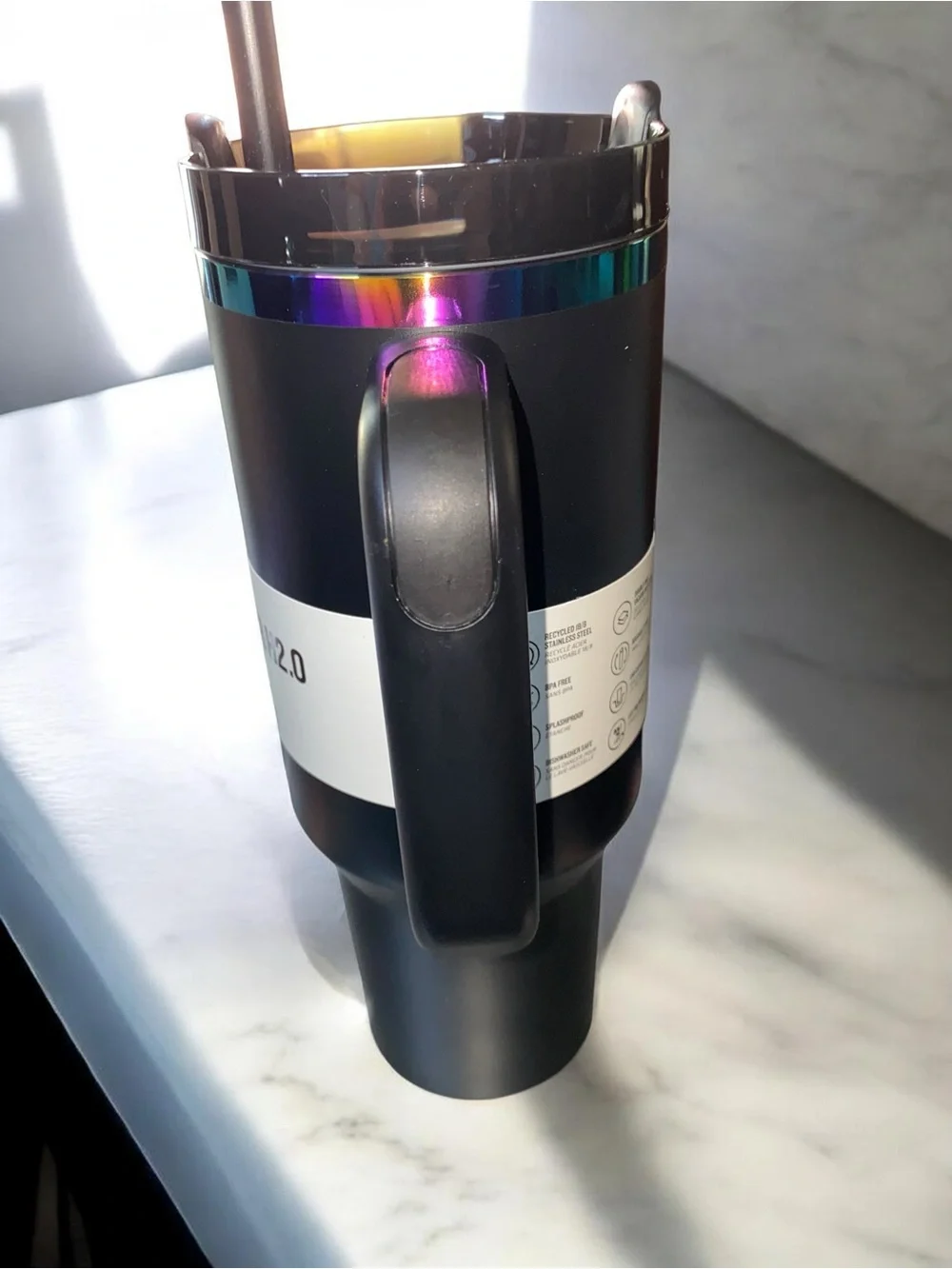 Rare New Authentic Stanley Black Chroma Quencher 40oz
